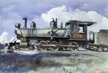Edward Hopper Painting - drg locomotive Edward Hopper